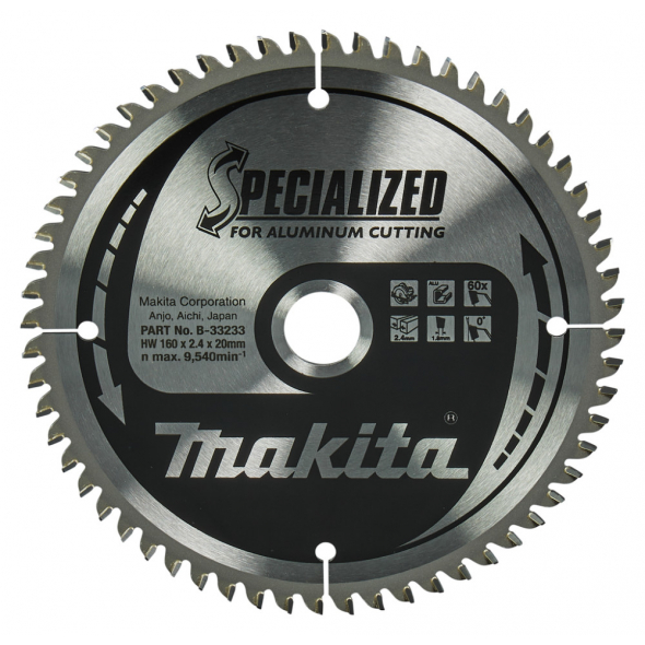 MAKITA KOTÚČ PÍLOVÝ 160 x 20 mm 60 z B-33233