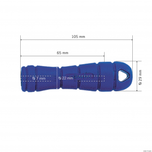 DICTUM Skrutkovacia rukoväť pilníka, priemer vnútorného závitu 7 mm 704955