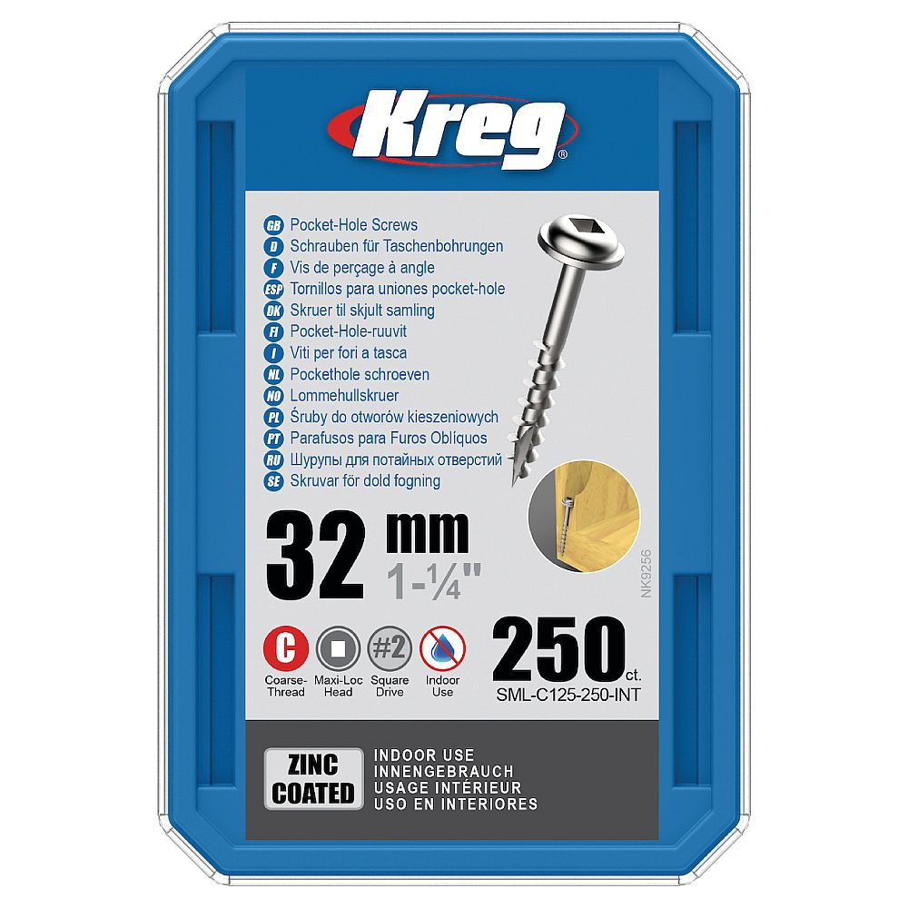 Kreg Zinc Maxi-Loc Skrutky...