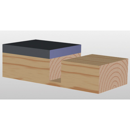 IGM M112 Drážkovacia fréza s ložiskom - D16x31,7 L72 S=8 HW