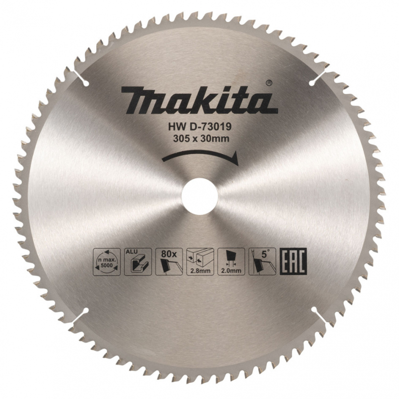 MAKITA KOTÚČ PÍLOVÝ ALU 305 x 30 mm 80z D-73019