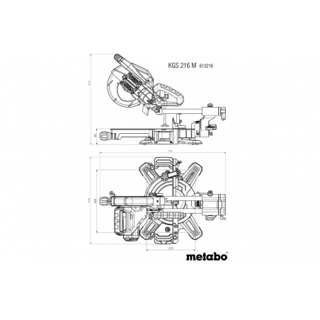 METABO KGS 216 M (613216000) Skracovacia píla