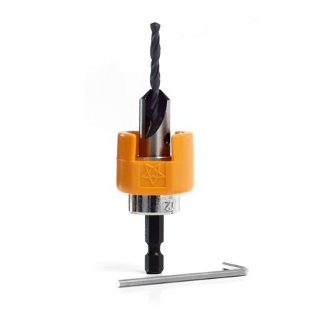 FISCH Patio Wood & Metal Záhlbník s vrtákom HSS - D3,2-10 pre vrut 3