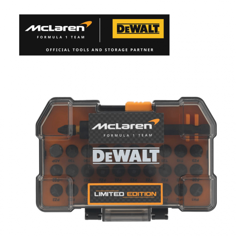 DEWALT Sada príslušenstva MCLAREN 32 dielna s držiakom bitov FLEXTORQ