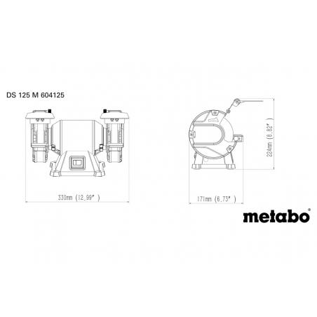 METABO DS 125 M (604125000) Dvojitá brúska