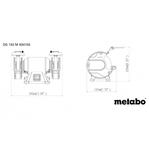 METABO DS 150 M (604150000) Dvojitá brúska