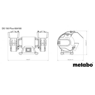 METABO DS 150 Plus (604160000) Dvojitá brúska