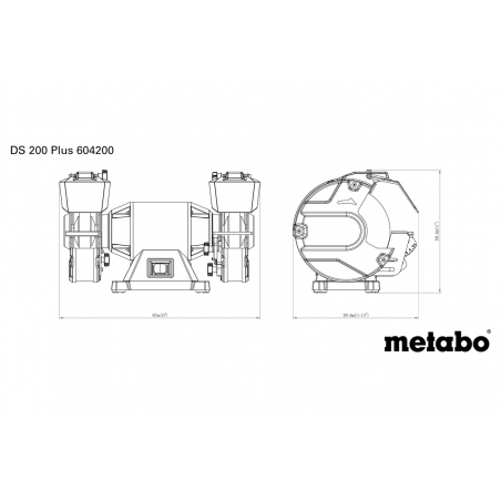 METABO DS 200 Plus (604200000) Dvojitá brúska