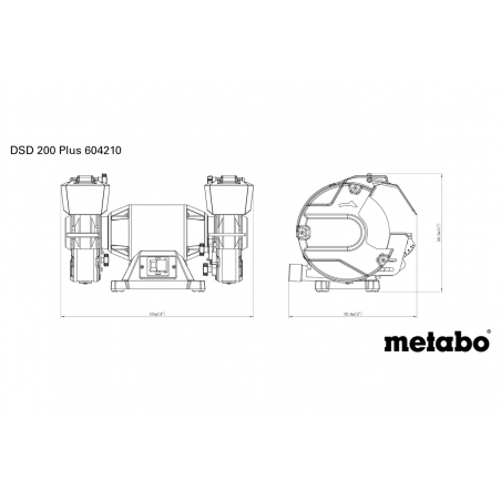 METABO DSD 200 Plus (604210000) Dvojitá brúska