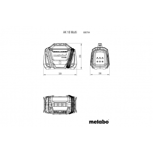 METABO AK 18 Multi (600794850) Akumulátorový kompresor