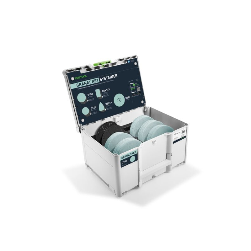 Festool Systainer³ na brúsivo Granat Net D150 GR NET SYS