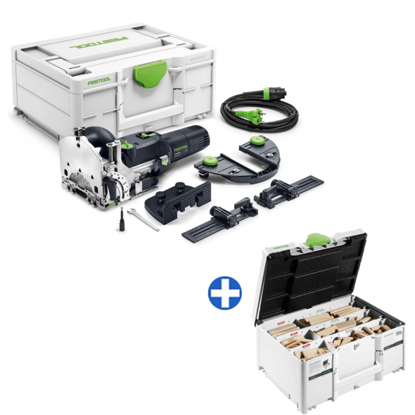 FESTOOL SET Čapovacia frézka DOMINO DF 500 RQ-Set + DOMINO buk