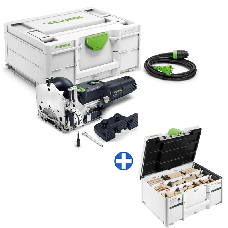 FESTOOL SET Čapovacia frézka DOMINO DF 500 RQ-Plus + DOMINO buk