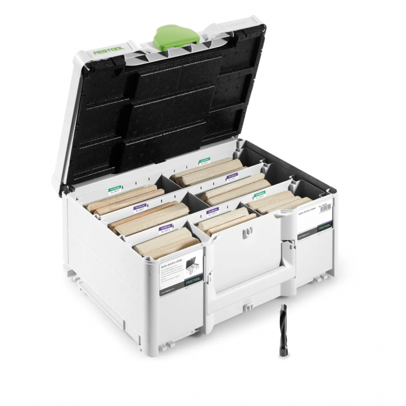 FESTOOL Sortiment kolíkov DOMINO XL buk DS/XL D12/D14 128 BU